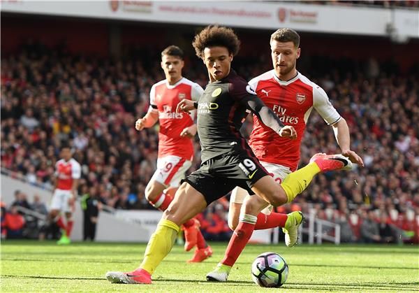 ليروي ساني من مباراة أرسنال