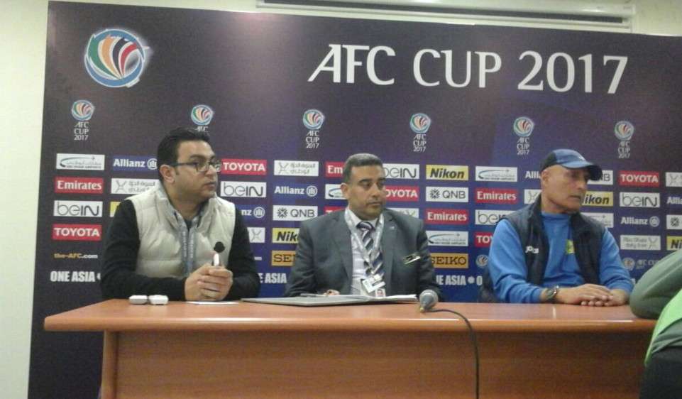 إميل رستم من المؤتمر الصحفي