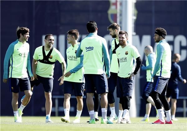 من تدريبات برشلونة