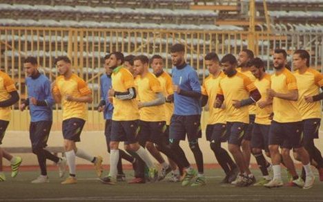 جانب من تدريبات الأخضر