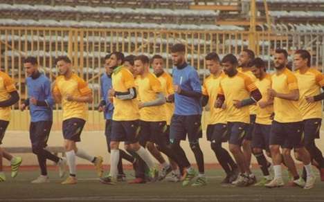 جانب من تدريبات الأخضر