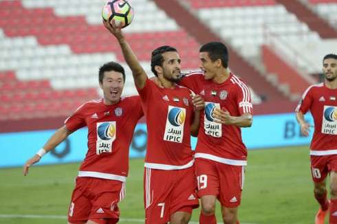 فرحة لاعبي الجزيرة