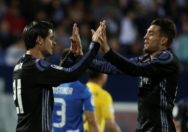  ماتيو كوفاسيتش يحتفل مع ألفارو موراتا