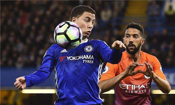 هازارد يقود تشيلسي للفوز على مانشستر سيتي
