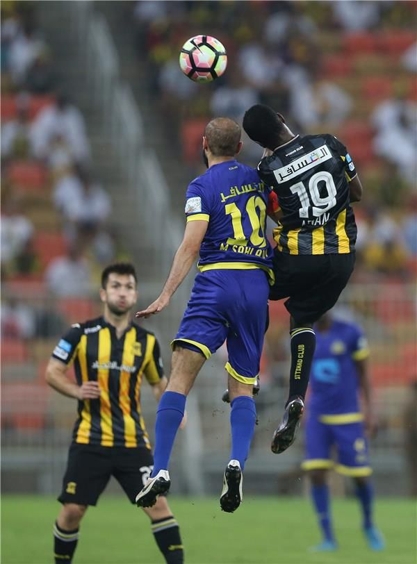 جانب من لقاء سابق بين النصر والاتحاد