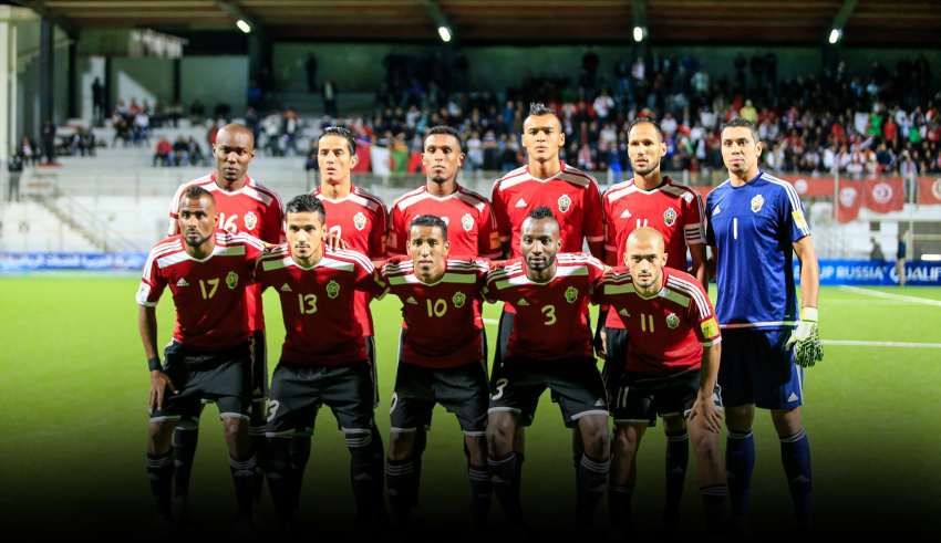 لاعبو منتخب ليبيا