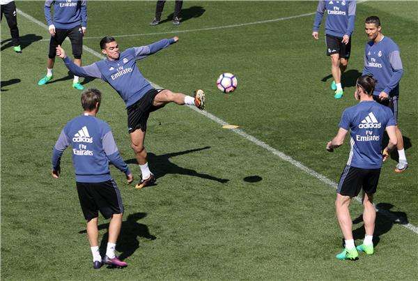 بيبي في تدريبات ريال مدريد