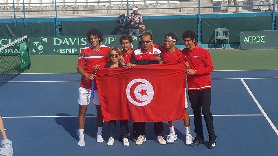 فرحة منتخب تونس بالفوز على قبرص