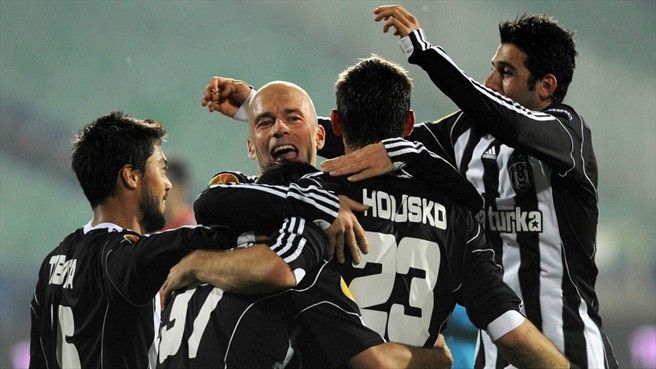 فرحة لاعبي بشكتاش