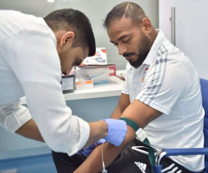 لاعب منتخب الكرة الشاطئية بمنتخب الإمارات