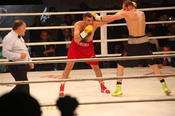 من منازلة معز فحيمة امام الروسي اليكليش كانبولاتوف