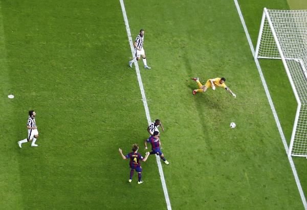 جانب من مباراة برشلونة ويوفنتوس في نهائي 2015