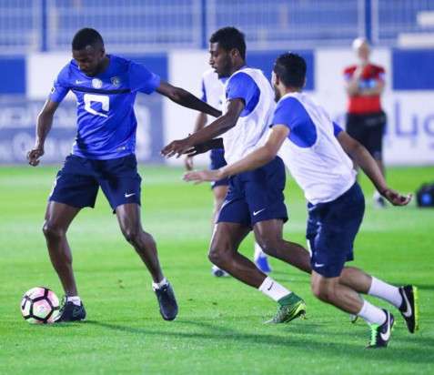 جانب من استعدادات فريق الهلال