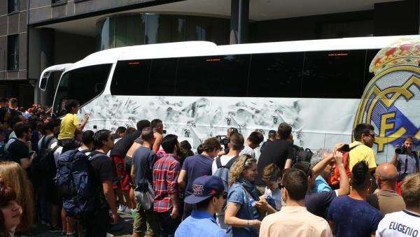 حافلة لاعبي ريال مدريد