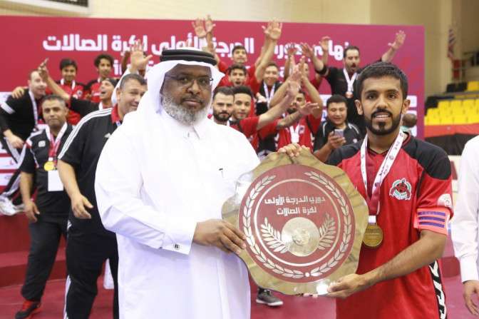 جانب من تتويج فريق الريان