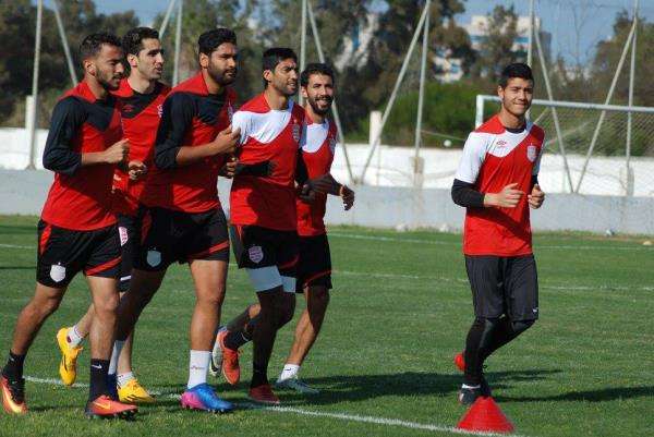جانب من تدريبات النادي الإفريقي التونسي