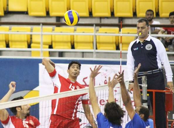 جانب من مباراة المحرق مع البسيتين