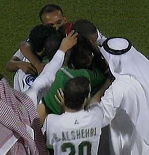 الفرحة الأهلاوية بهدف الفوز في الدقائق الأخيرة
