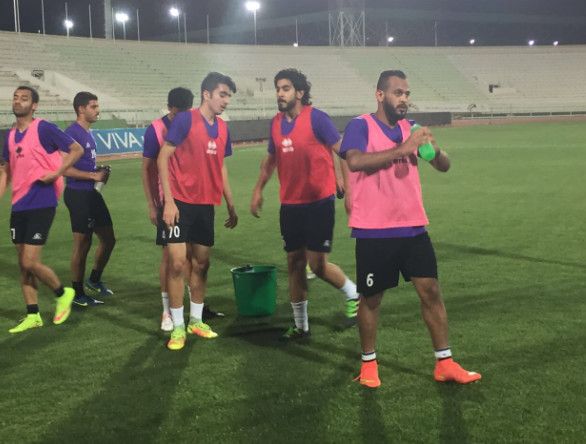 جانب من تدريب نادي العربي