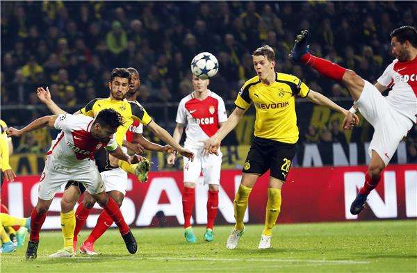 من مباراة الذهاب بين دورتموند وموناكو