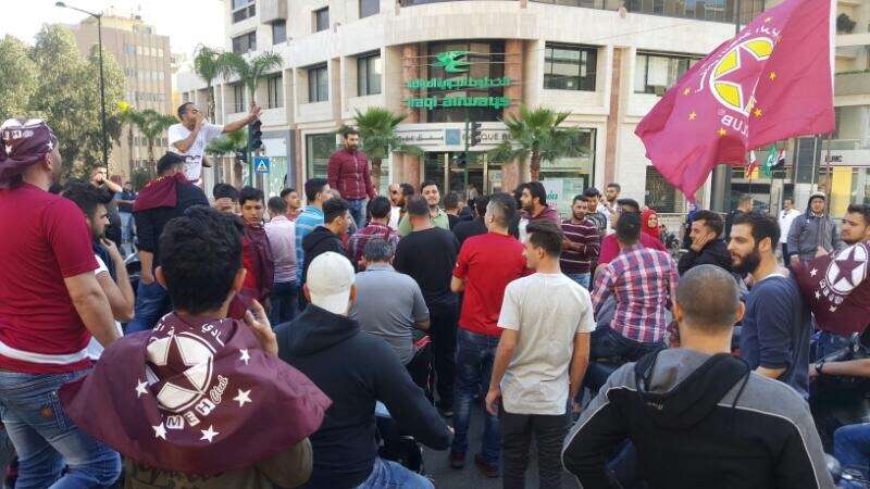 مظاهرات جمهور النجمة في شوارع بيروت