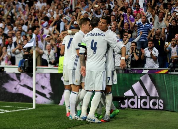 فرحة لاعبي ريال مدريد