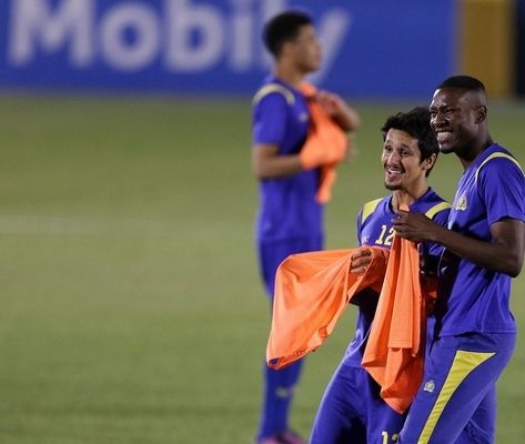 جانب من تدريبات النصر