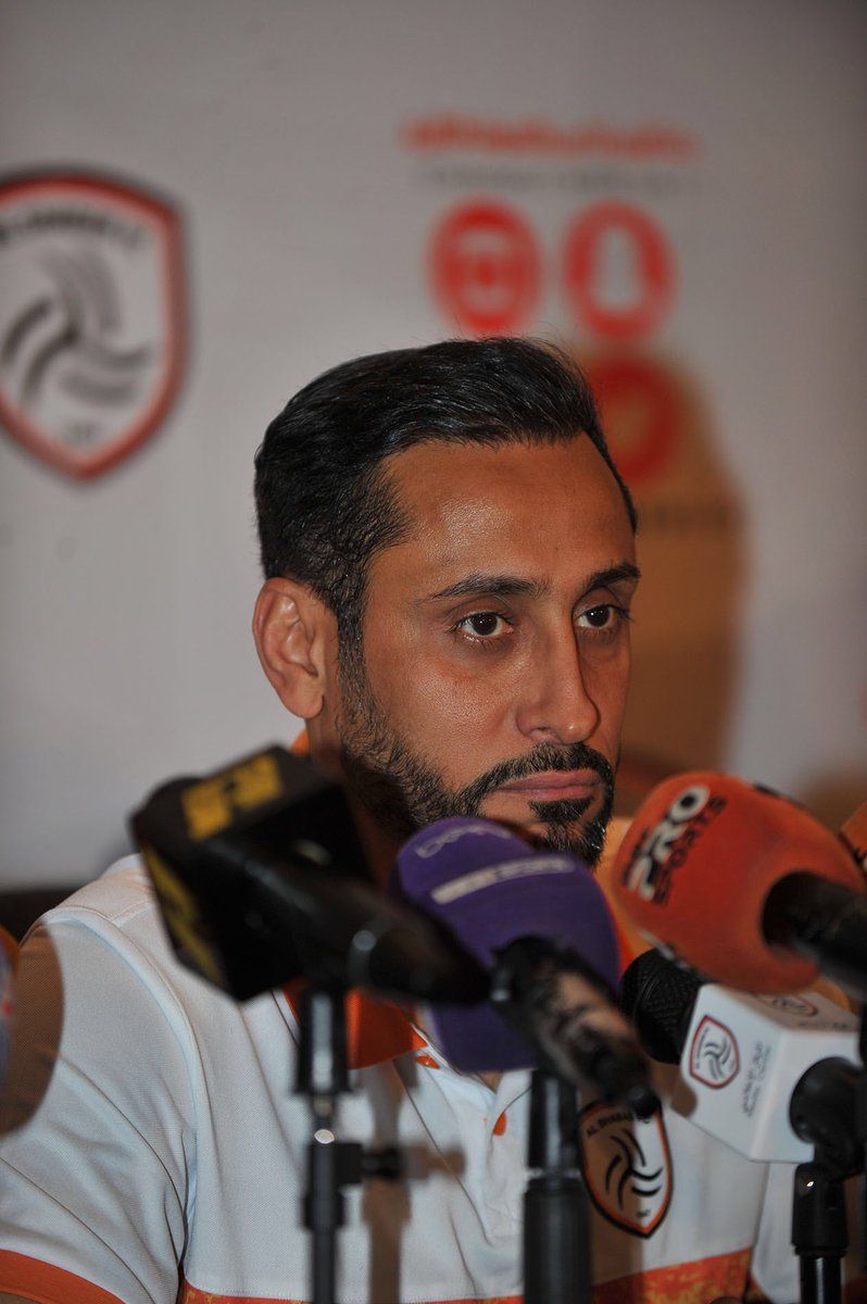 سامي الجابر خلال المؤتمر الصحفي