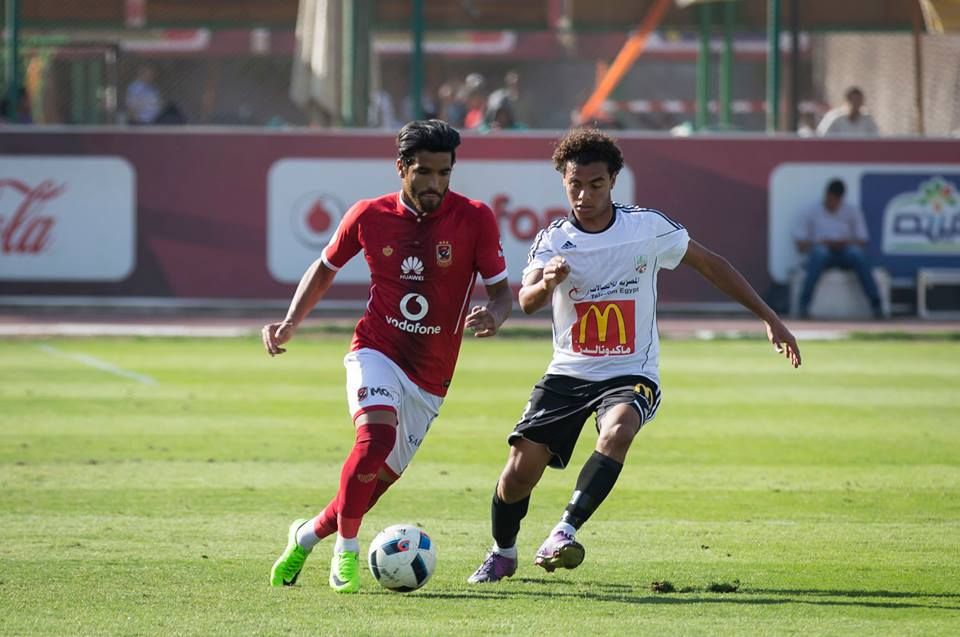 صالح جمعة خلال المباراة