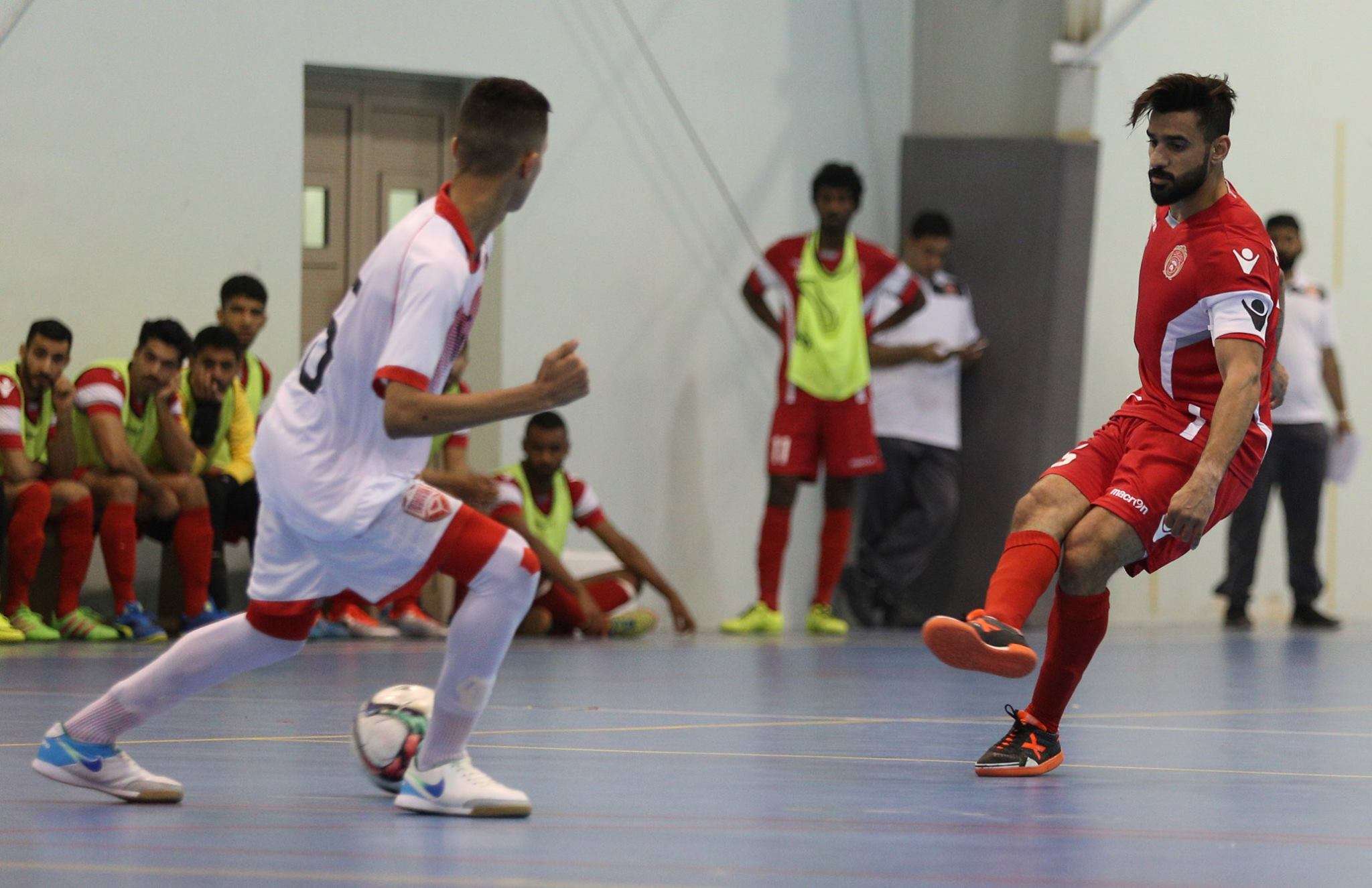 لقطة من مباراة المحرق في الجولة الماضية