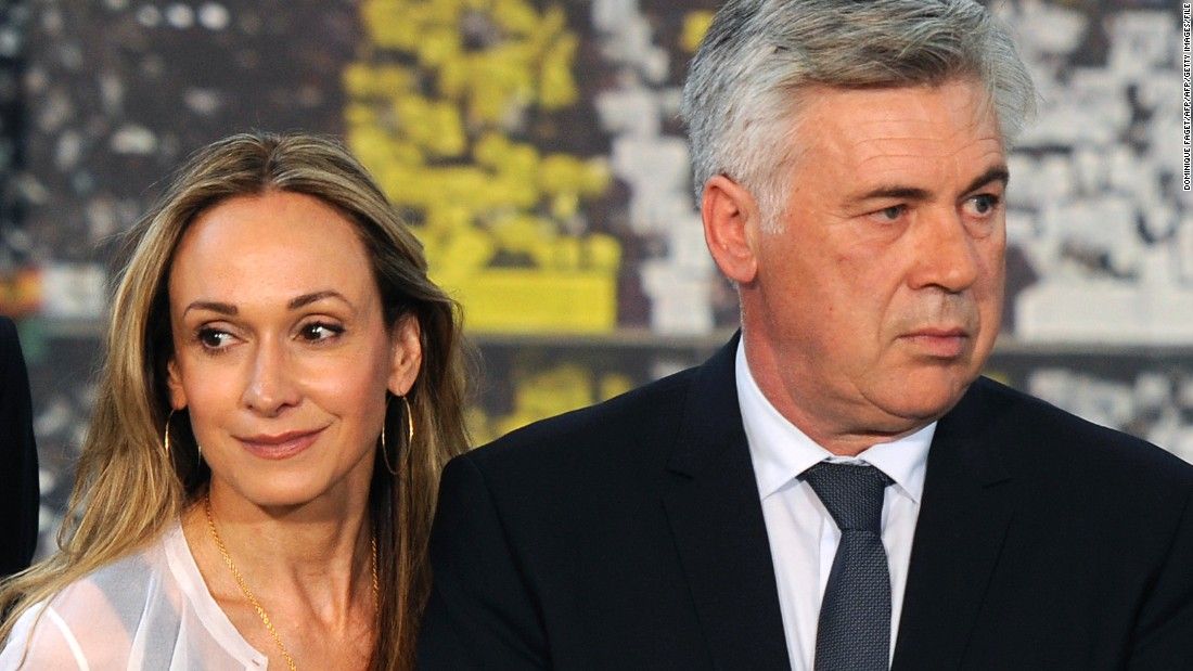 أنشيلوتي وزوجته