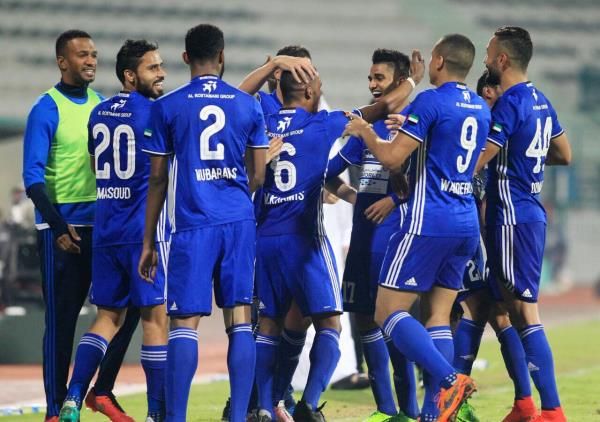 فرحة لاعبي النصر