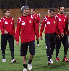 من تدريبات منتخب النشامى