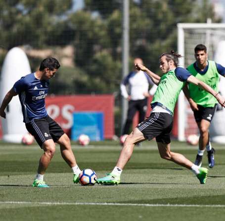 جاريث بيل في تدريبات ريال مدريد