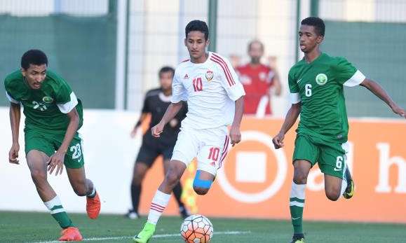 مباراة سابقة للمنتخب الإماراتي للناشئين