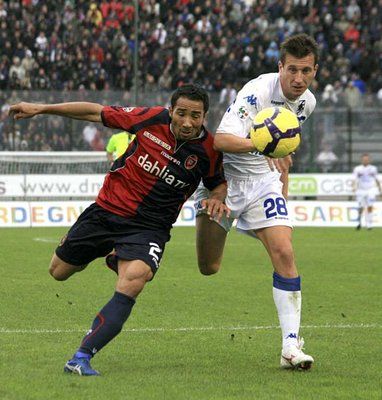 من مباراة كالياري و سامبدوريا