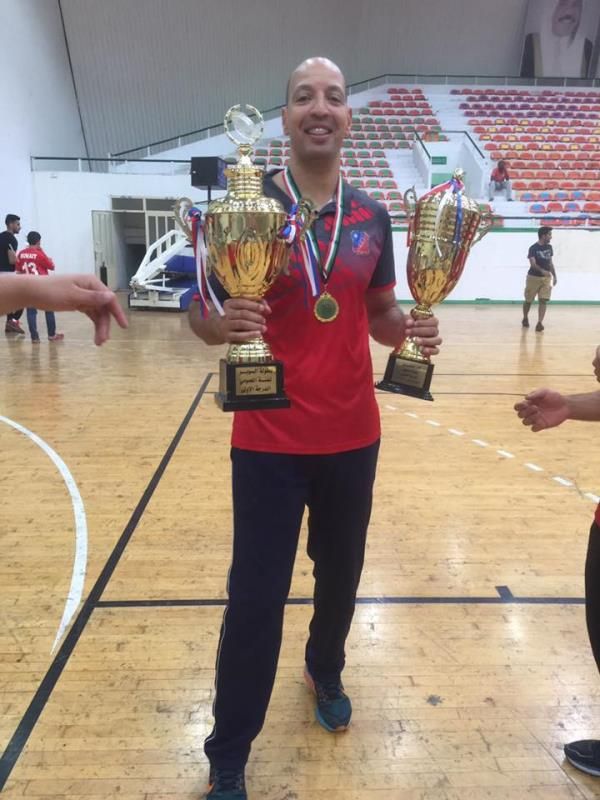 خالد بلعيد وفرحة التتويج بكأس السوبر الكويتي