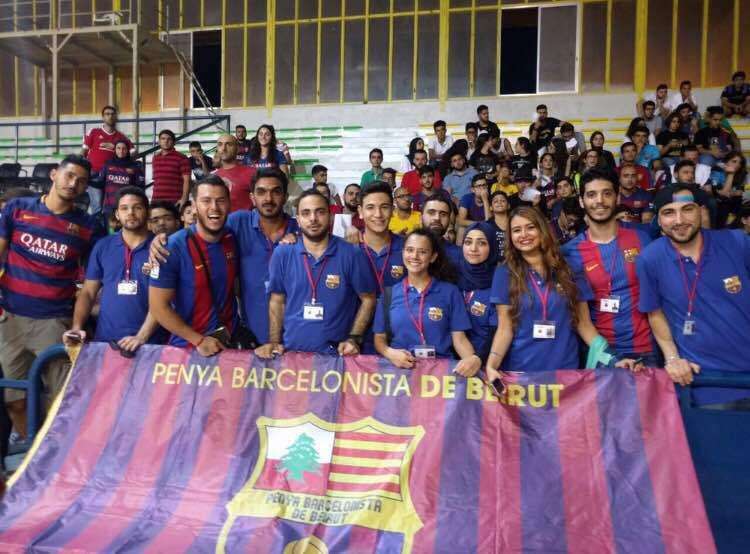 من أنشطة رابطة جمهور برشلونة في بيروت
