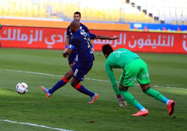 جانب من مباراة الزمالك والمصري