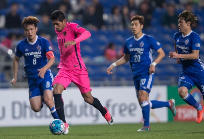 جانب من مباراة كاشيما انتلرز وأولسان هيونداي	