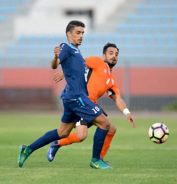 جانب من مباراة كاظمة واليرموك