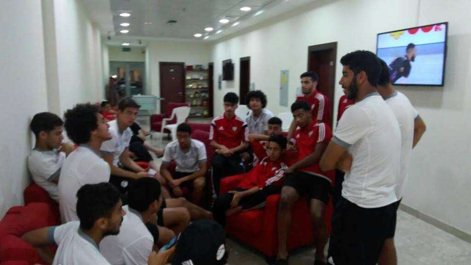 لاعبو منتخب مصر خلال معسكر الامارات