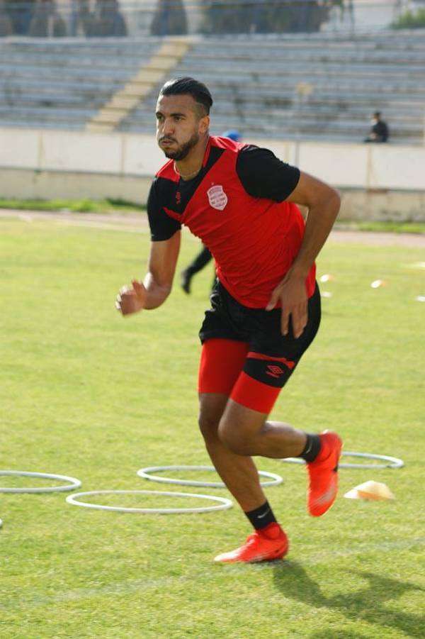 نادر الغندري خلال تدريبات الإفريقي