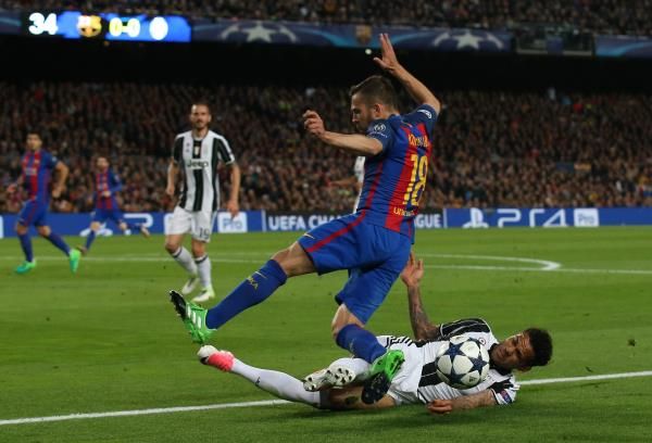 جوردي ألبا أمام يوفنتوس