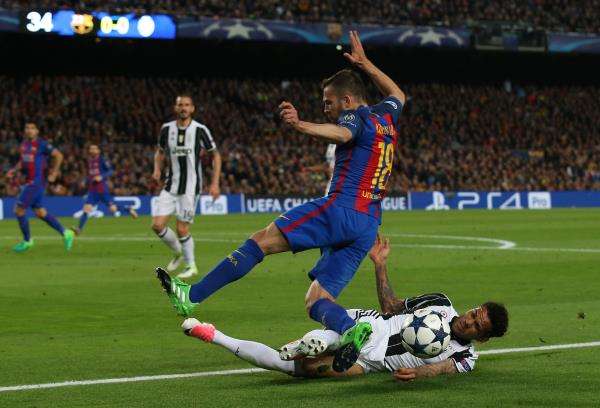 جوردي ألبا أمام يوفنتوس