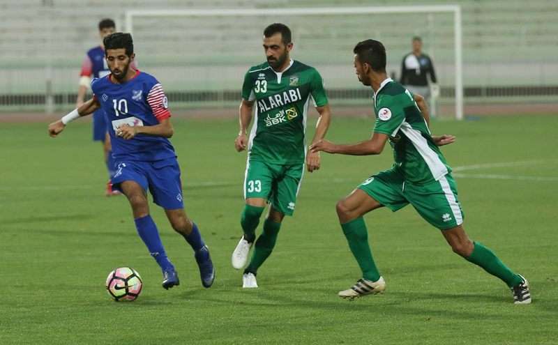 جانب من مباراة العربي والتضامن