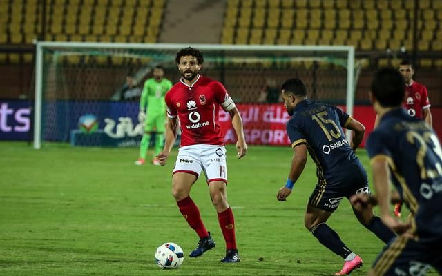 من مباراة الأهلي والإنتاج الحربي