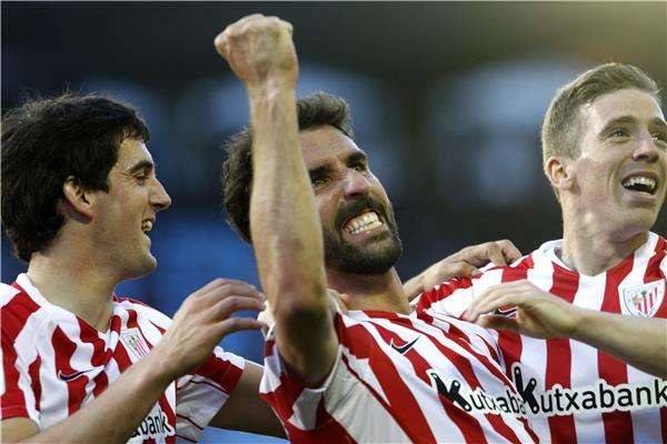 فرحة لاعبي أتلتيك بيلباو