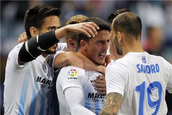 فرحة لاعبي مالاجا