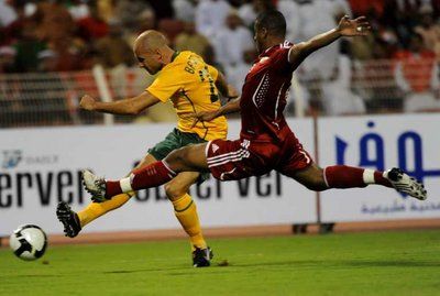 من مباراة عمان واستراليا